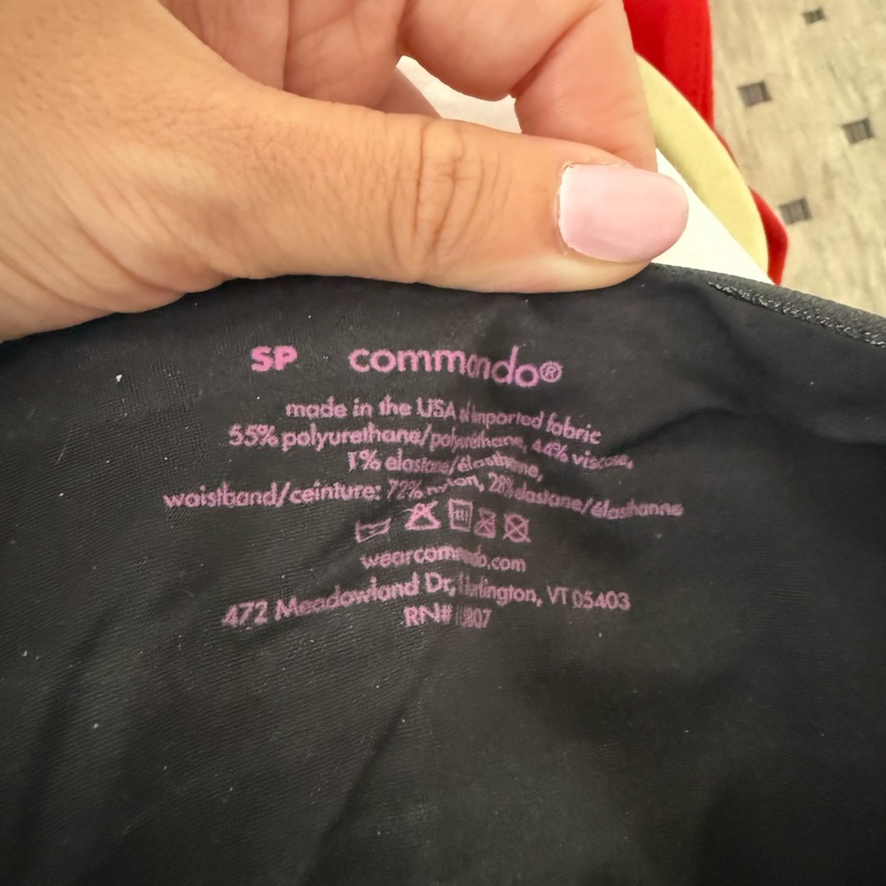 Commando Black Faux Leather Leggings